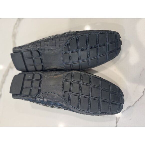 Louis Vuitton Monte Carlo Loafers in Woven Black Leather Size 10 - Picture 6 of 12